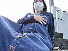 Married Woman Masturbates Outdoors