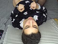 i handjob cum mouthful