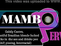 Brazilian Blonde DAP Pissing