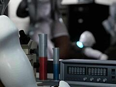 robot plowed by alien