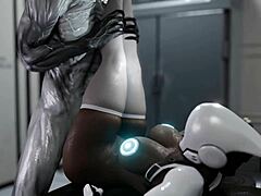 robot plowed by alien