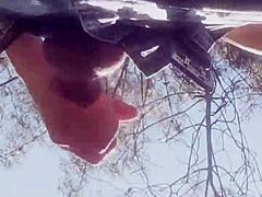 Outdoor Deepthroat Blowjob!