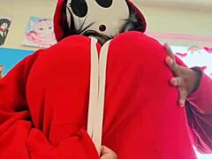 Big Boobs Self-Sucking