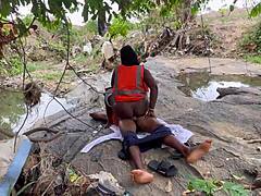 Outdoor bbw ass worship