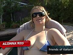 Horny Blonde Cum Swallow