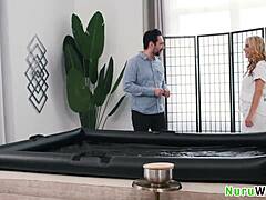 Busty Blonde Masseuse