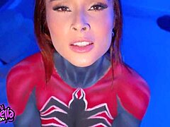 Spiderwoman Rides Fan