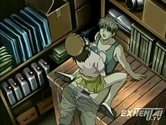 Secretary makes horny hentai