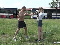 Horny Teen Outdoor Fuck