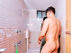 threesome shower fuck